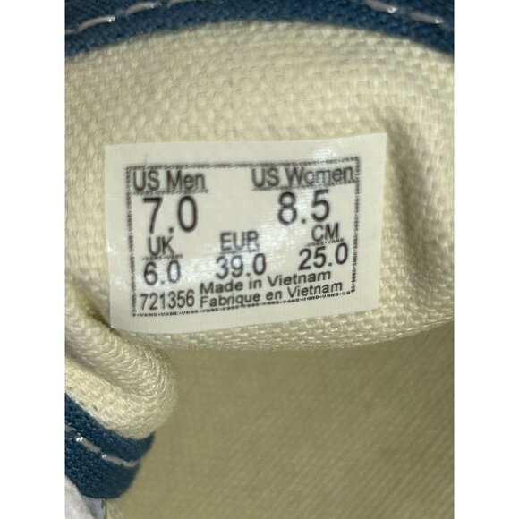 Vans Unisex Authentic Skate Canvas Lace Sneakers in Navy - (M7.0/W8.5) - Picture 6 of 8